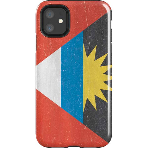 Antigua and Barbuda Flag Distressed iPhone 11 Impact Case